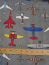Tejido polar gris con estampado de aviones Aces