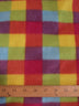 Fruity Rainbow Checkered Fleece Fabric