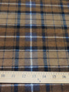 Western Tartan Plaid Fleece Printed Fabric.||color:Western