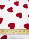 Tela de felpa estampada con corazones de San Valentín