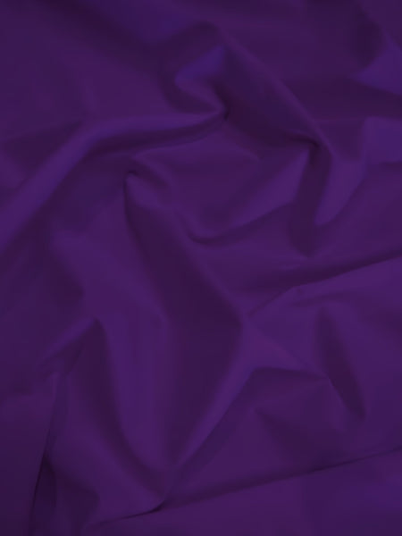 Solid Reversible Formal Poly Cotton Twill Fabric / Purple / Sold By The Yard