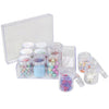 Everything Mary Clear Organizer with 12 Removable Jars – Portable Storage for Small Craft Supplies