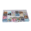 Everything Mary 21-Compartment Storage Box – Clear Organizer for Small Craft Supplies