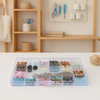 Everything Mary 21-Compartment Storage Box – Clear Organizer for Small Craft Supplies