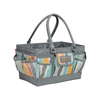 Organizador de manualidades «Deluxe Store & Tote», a rayas grises