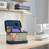 Organizador para caja de costura «Everything Mary» con diseño acolchado: estuche plegable de lados blandos con alfiletero y bolsillo para guardar accesorios de costura