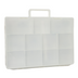 Caja de almacenamiento «Everything Mary» para manualidades y aficiones, con 30 compartimentos: organizador transparente y gris para materiales de costura y herramientas de bricolaje