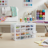 Organizador «Everything Mary Clear» de 16 cajones: armario de almacenamiento de plástico para colgar en la pared, ideal para manualidades, joyas, abalorios y piezas pequeñas