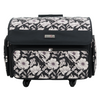 Maleta plegable con ruedas para guardar la máquina de coser Everything Mary XL de 4 ruedas, con diseño floral artístico