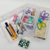 Everything Mary 7-Piece Clear Plastic Craft & Hobby Storage Container – Organizer with Removable Bins for Supplies, Tools, and DIY Projects