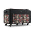 Everything Mary Jumbo Rolling Sewing Machine Case with 5 Wheels in Red & Tan Floral – Extra-Large Padded Craft Storage Tote for Travel & Classes
