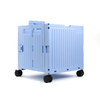 Organizing Essentials Black Collapsible Rolling Cart with Lid & 360° Wheels
