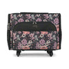 Everything Mary XL Rolling Sewing Machine Case with Wheels in Purple Flower – Sewing Machine Tote Bag for Travel, Classes & Quilting