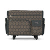Everything Mary XL Rolling Sewing Machine Case with Wheels in Grey Geometric – Sewing Machine Tote Bag for Travel, Classes & Quilting