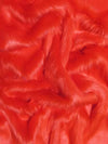 Fire Red Solid Shaggy Long Pile Faux Fur Fabric / Sold By The Yard||color:Fire Red