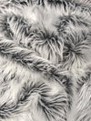Tela de piel sintética de pelo largo y peludo, color «Grey Frost» / Se vende por yardas||color: Grey Frost