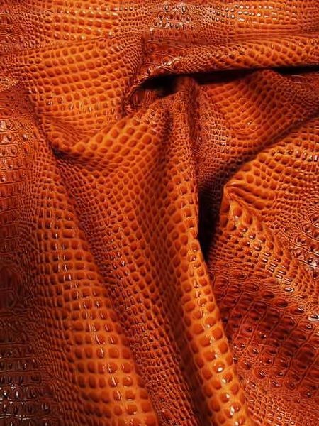 Tejido de vinilo con relieve 3D «Crush Orange» (lote nuevo) de Florida Gators / Se vende por metros