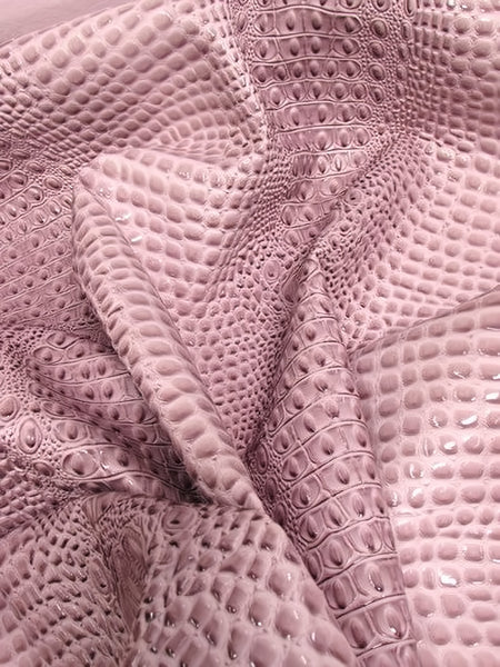 Tejido de vinilo con relieve 3D «Winter Lilac Florida Gator» / Se vende por metros