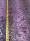 Passion Purple Florida Gator 3D Embossed Vinyl Fabric / Sold By The Yard