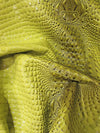 Tejido vinílico con relieve 3D «Florida Gator» en color caramelo miel / Se vende por metros