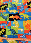 Dinosaur Fossils Multi-Color Fleece Fabric
