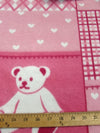 Teddy Bears Pink Fleece Fabric