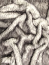 Tela de pelo largo gris / Se vende por metros