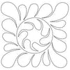 Feathered Square 9" Quilt Stencil
