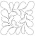 Feathered Square 11" Quilt Stencil