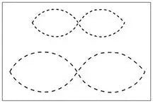 Figure 8 1.5"x5" and 2.25"x7" Quilt Stencil