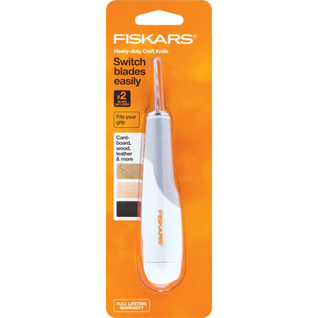 Cuchillo de precisión de alta resistencia con cambio fácil de Fiskars, con hoja n.º 2
