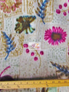 Tejido polar con estampado floral