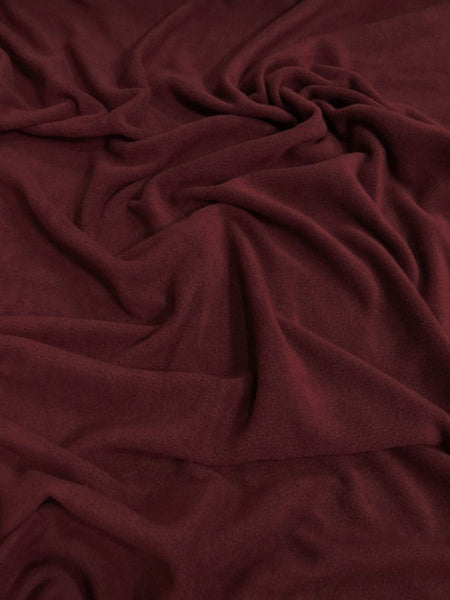 Fleece Fabric Solid / Burgundy