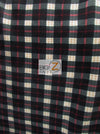 Checkered Plaid Black/Red/White Fleece Fabric