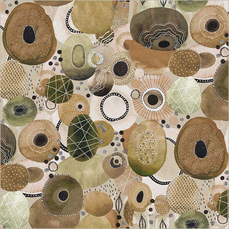 Flora & Form Genesis Earthen Wideback Cotton Fabric Per Yard