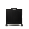 Organizing Essentials Black Collapsible Rolling Cart with Lid & 360° Wheels