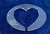 4" Heart in 6 3/4" Oval Quilt Template