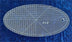 Plantilla de acolchado ovalada 4" x 8