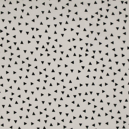 Stitch & Sparkle 100% Cotton, 44" Wide, Cut by the Yard, Random Triangle Onyx