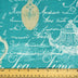 Stitch & Sparkle 100% Cotton, 44" Wide, Cut by the Yard, Teatime Aqua