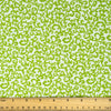Stitch & Sparkle 100% Cotton, 44" Wide, Cut by the Yard, Mini Scroll Lime