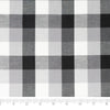 Stitch & Sparkle 100% Cotton, 44" Wide, Cut by the Yard, 1" Gingham Onyx