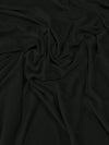 GLITTER STRETCH VELVET 360 GRAMS SPANDEX FABRIC / Black / Sold by the Yard