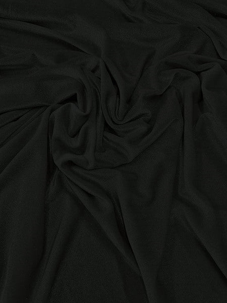 GLITTER STRETCH VELVET 360 GRAMS SPANDEX FABRIC / Black/Gold / Sold by the Yard