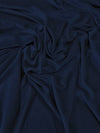 GLITTER STRETCH VELVET 360 GRAMS SPANDEX FABRIC / Navy Blue / Sold by the Yard