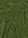 TELA DE TERCIOPELO ELÁSTICO CON PURPURINA, 360 GRAMOS DE SPANDEX / Color oliva / Se vende por yarda