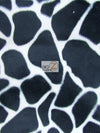 Safari White Velboa Giraffe Animal Short Pile Fabric / Sold By The Yard||color:Safari Giraffe