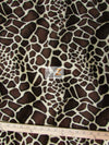 Tejido de pelo corto con estampado de jirafa Safari Velboa / Se vende por metros||color: Jirafa Safari
