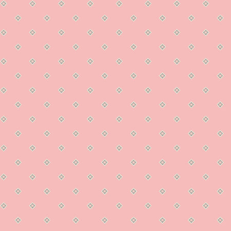 Tela de algodón «Geo Pink Meadow Blush», 43"/44", por yarda