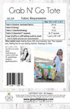 Grab N' Go Tote Pattern 229